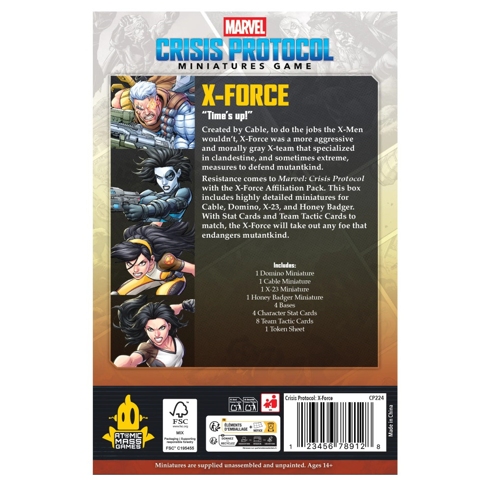 Marvel: Crisis Protocol -  X-Force Affiliation Pack (Exp.)
