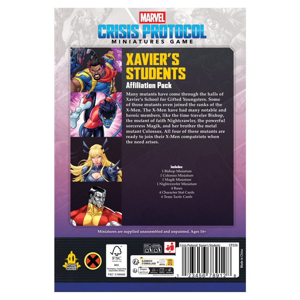Marvel: Crisis Protocol -  Xavier’s Students Affiliation Pack (Exp.)