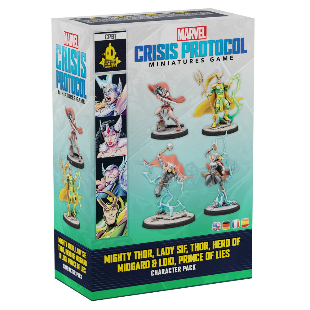 Marvel: Crisis Protocol - Mighty Thor, Lady Sif, Thor, Hero of Midgard & Loki, Prince of Lies (Exp.)
