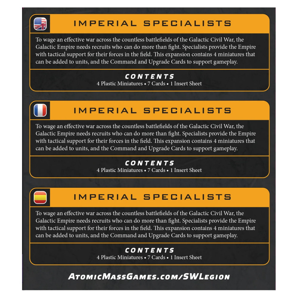 Star Wars: Legion - Imperial Specialists (Exp.)