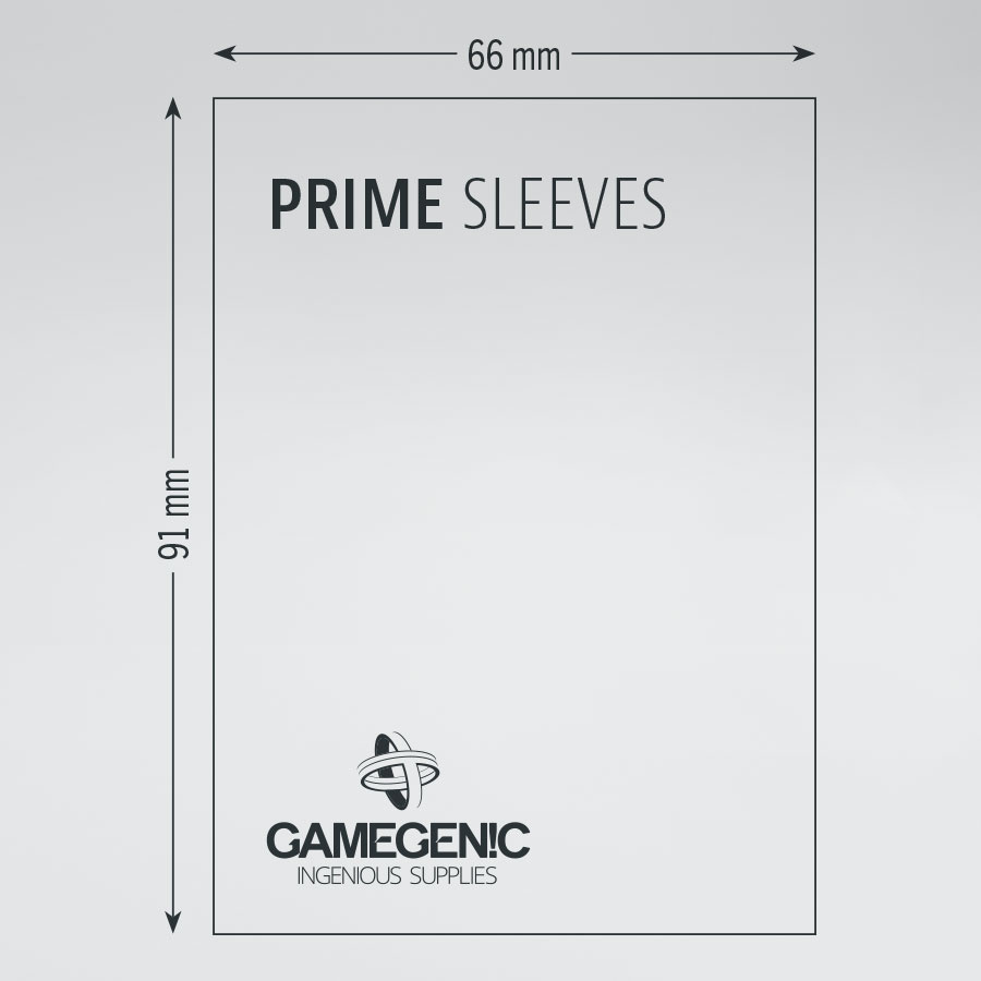 GameGenic Prime Sleeves Black 64 x 89 mm