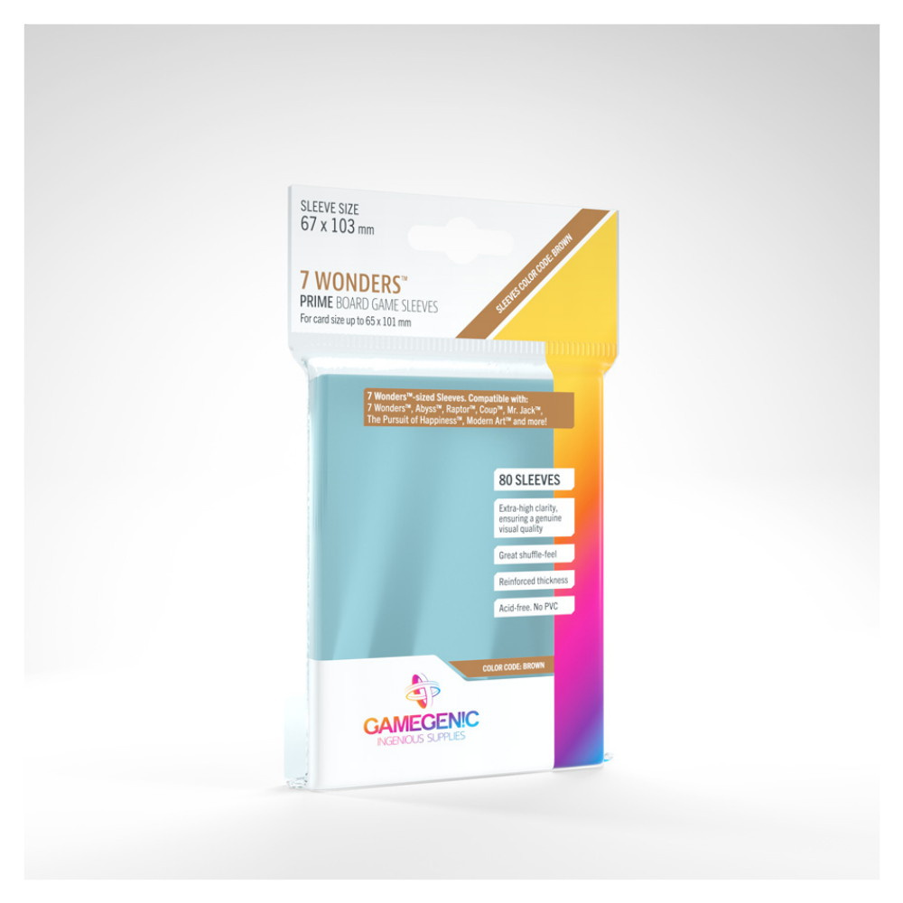 GameGenic Prime Sleeves Clear 65 x 101 mm