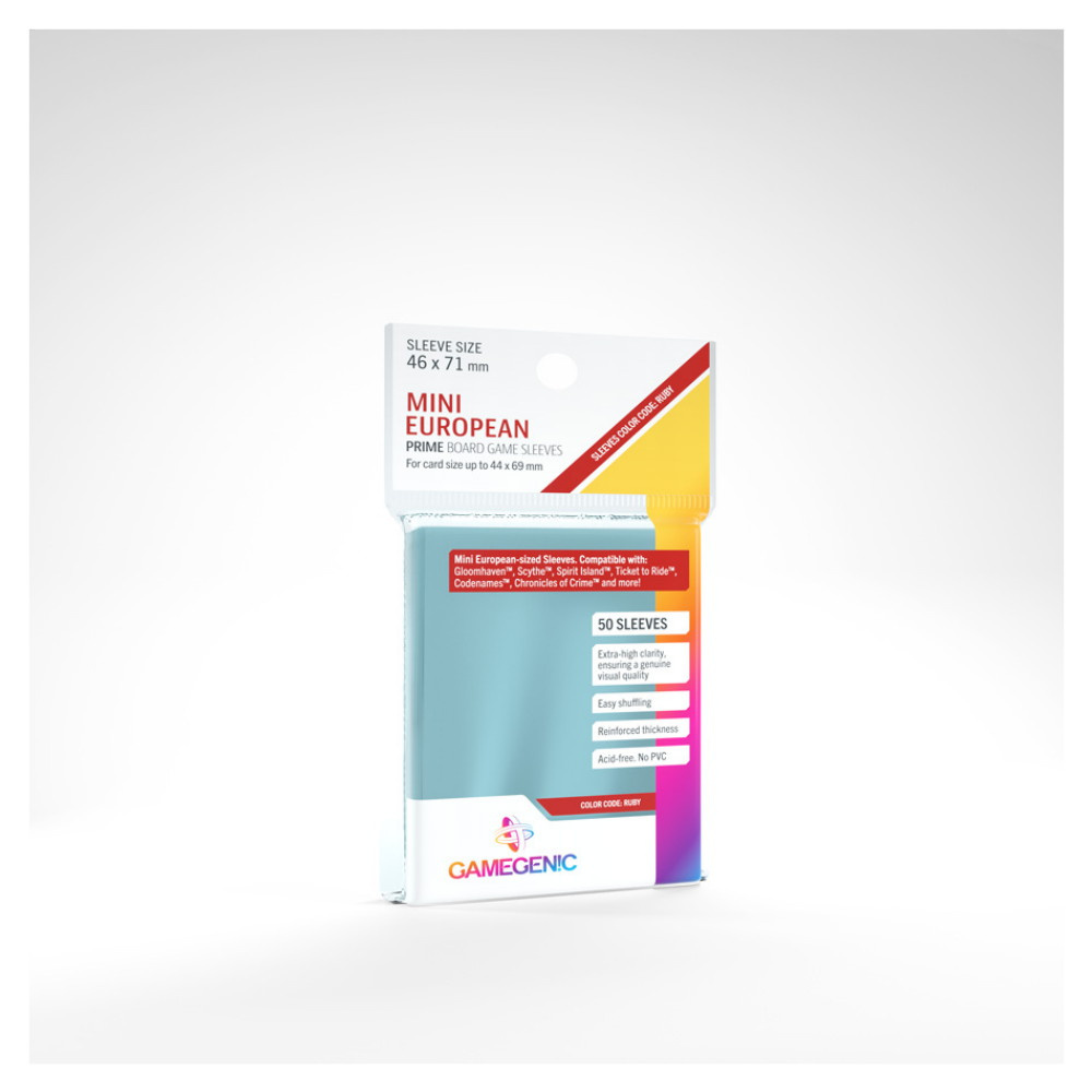 GameGenic Prime Sleeves Clear 44 x 69 mm
