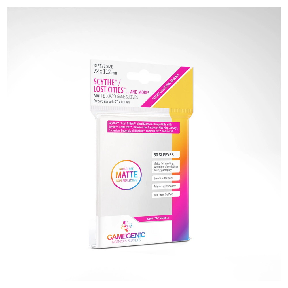 GameGenic Matte Sleeves Clear 70 x 110 mm