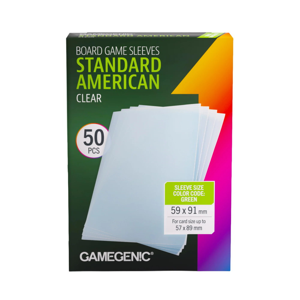 GameGenic Clear Sleeves 57 x 89 mm
