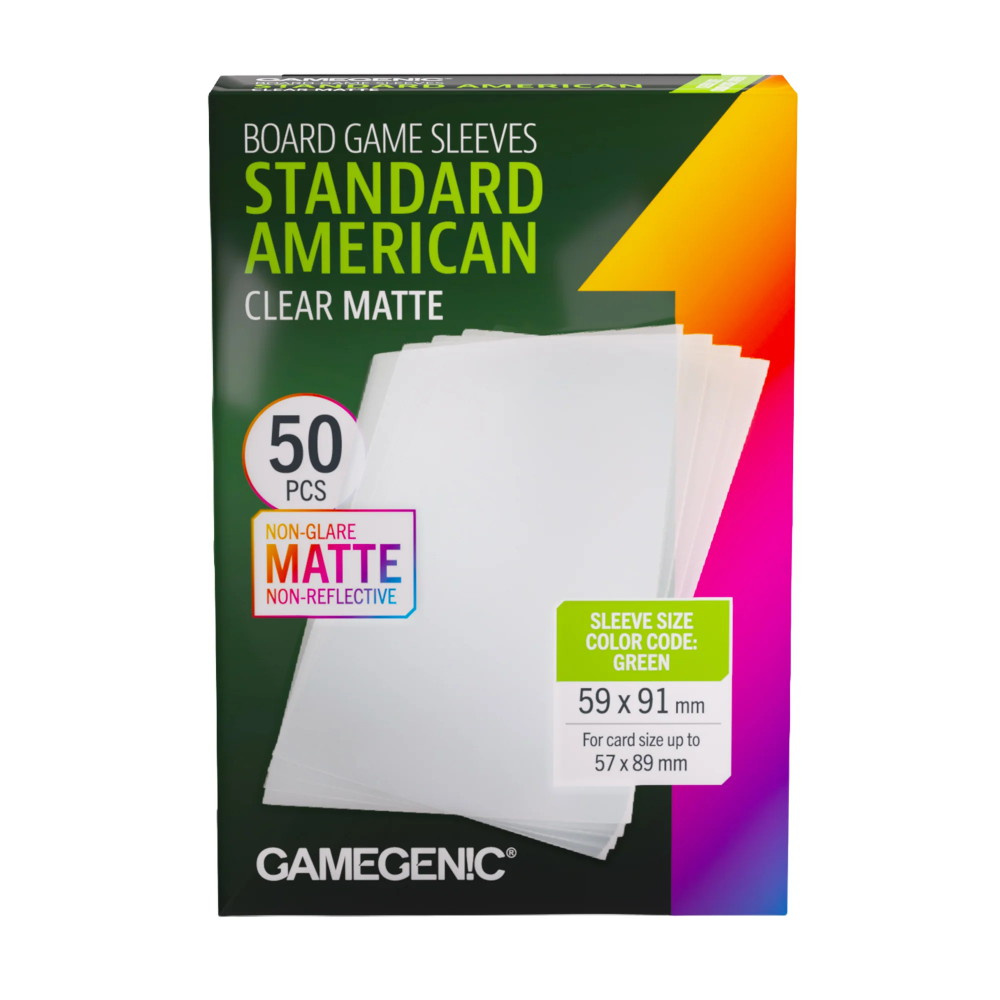 GameGenic Matte Sleeves 57 x 89 mm Clear 