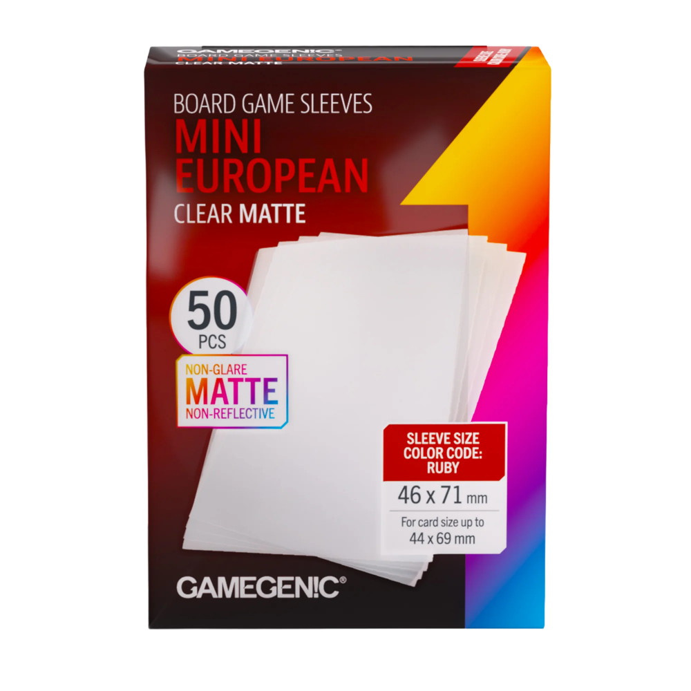 GameGenic Matte Sleeves 44 x 69 mm Clear