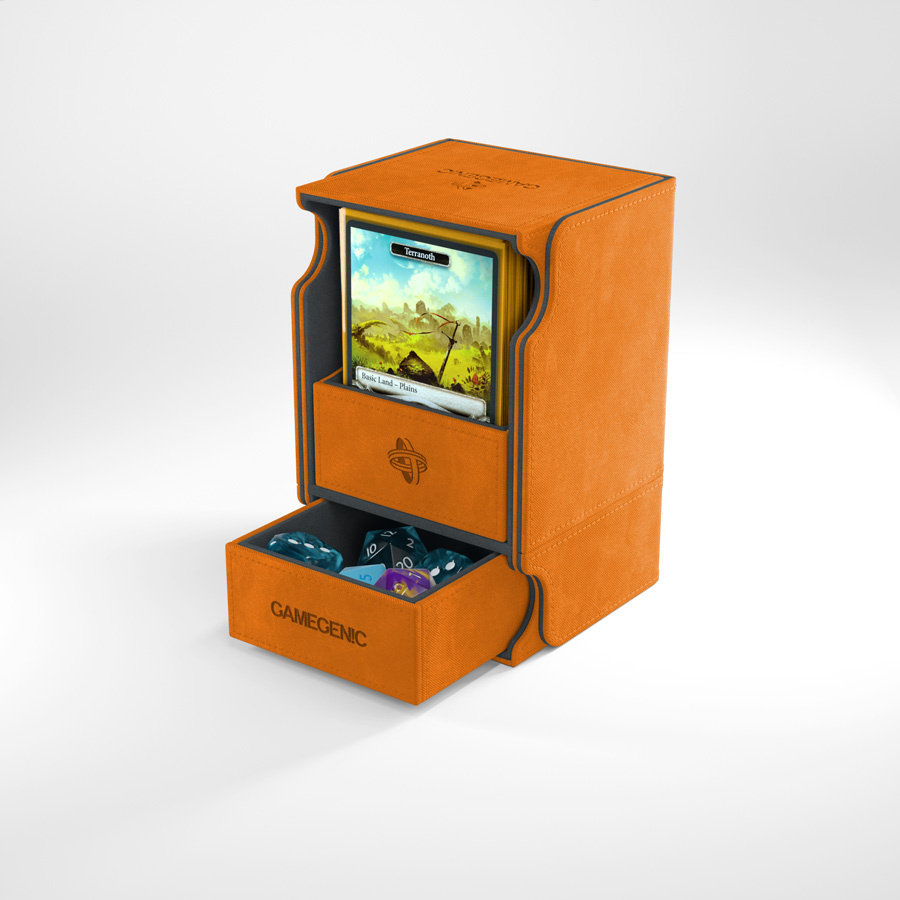 GameGenic Watchtower 100+ Convertible Deck Box (Orange)