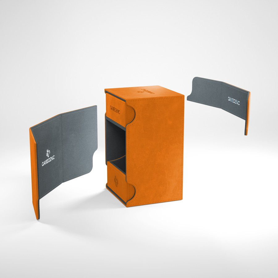 GameGenic Watchtower 100+ Convertible Deck Box (Orange)