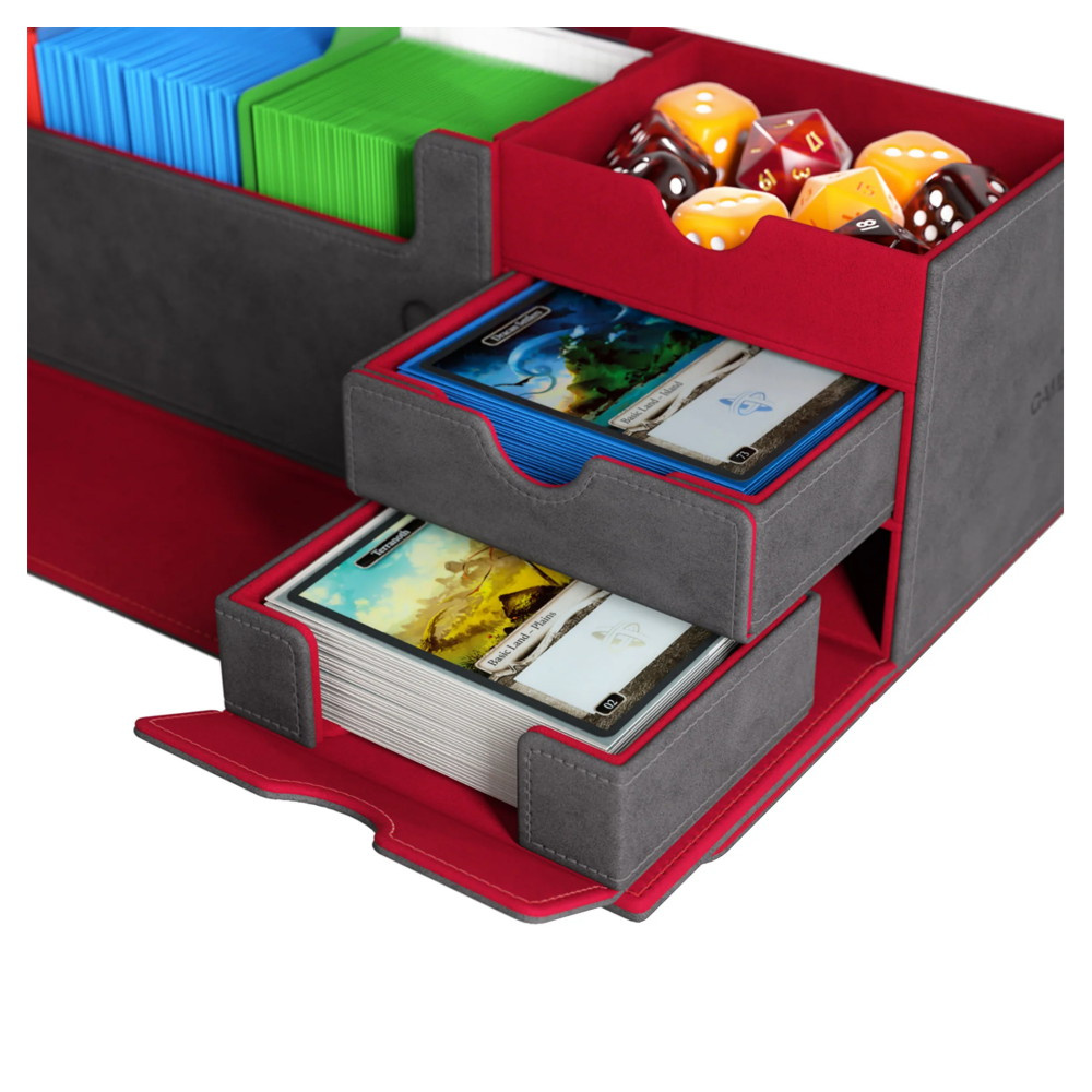 GameGenic Cards' Lair Pro 1000+ Convertible Grey/Red