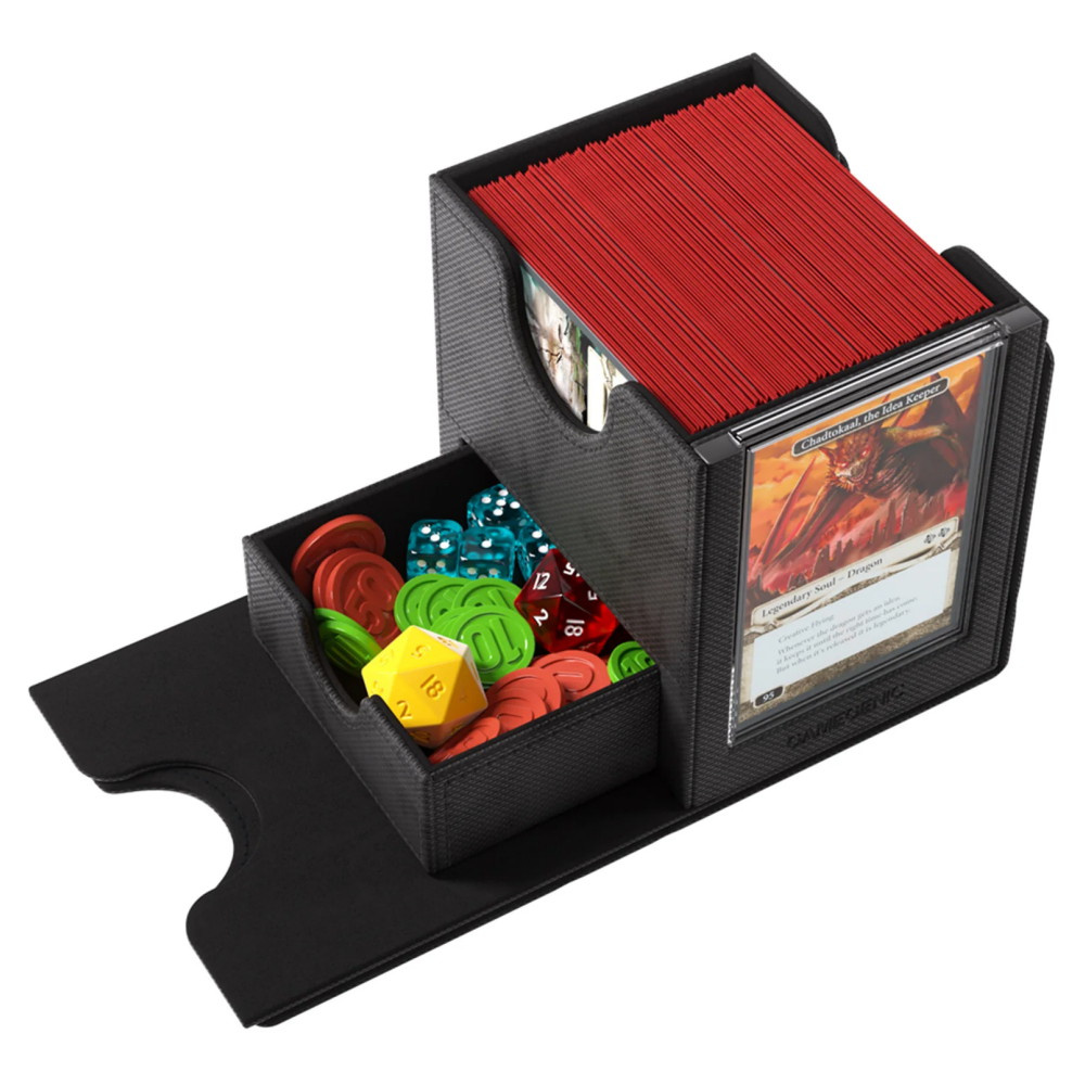 GameGenic Sidekick Pro 100+ XL Convertible Deck Box - Black