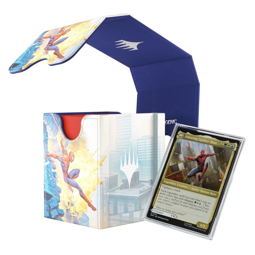 Magic Squire PLUS 100+ XL Convertible Deck Box - Spider-Man