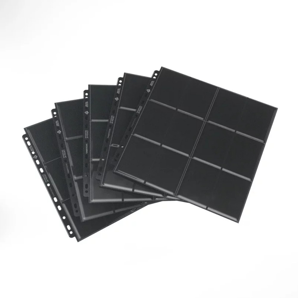 24-Pocket Side-Loading Pages - Black (10-Pack)