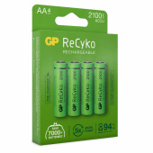 GP ReCyko AA-battery, 2100mAh, 4-pc