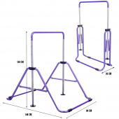 Sammenklappelig Gymnastikstang Til Børn, Lilla Sammenklappelig Gymnastikstang Til Børn, Lilla