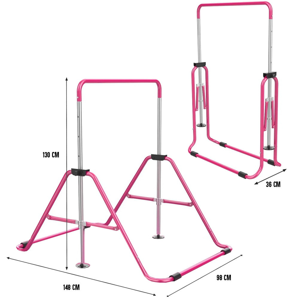 Sammenklappelig Gymnastikstang Til Børn, Lyserød