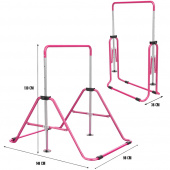 Sammenklappelig Gymnastikstang Til Børn, Lyserød Sammenklappelig Gymnastikstang Til Børn, Lyserød