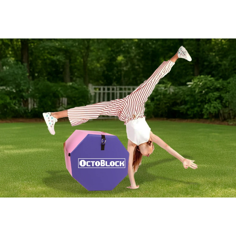 Ottekantede Gymnastikklodser, Pink Og Lilla