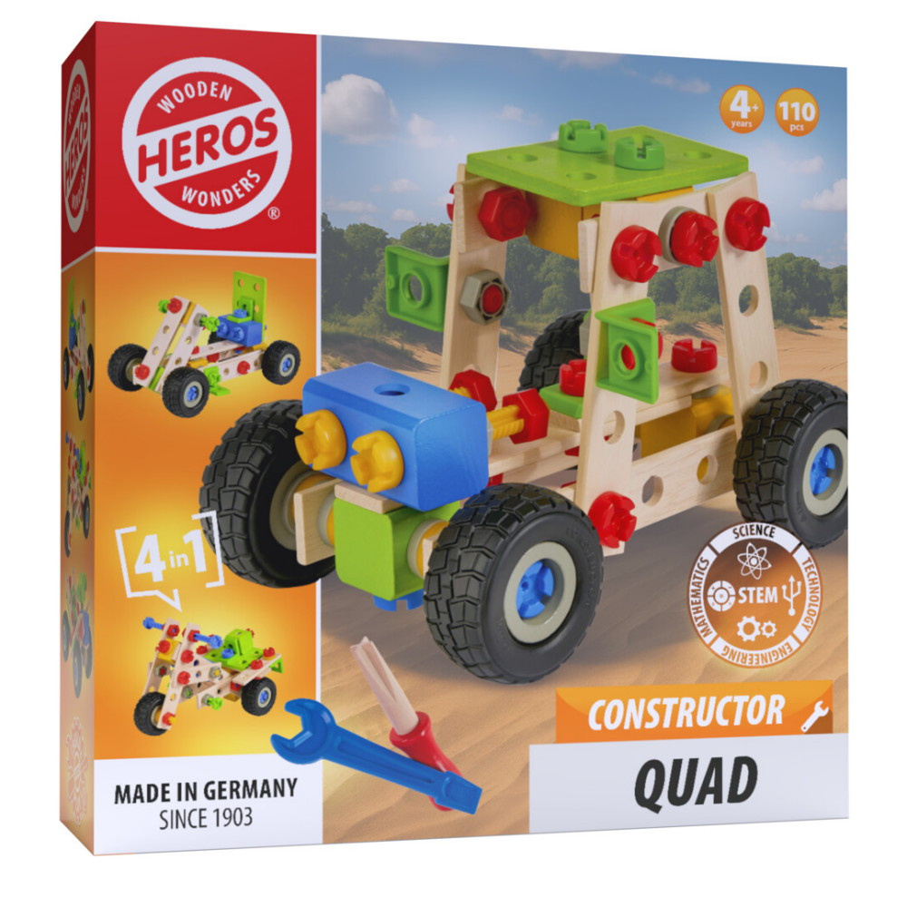Wooden Wonders - Constructor Quad 110 dele