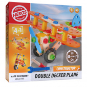 Wooden Wonders - Constructor Double Decker Plane 90 dele Wooden Wonders - Constructor Double Decker Plane 90 dele