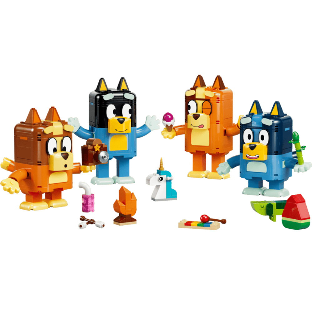 LEGO Bluey - Klodsbygget Bluey og hans familie