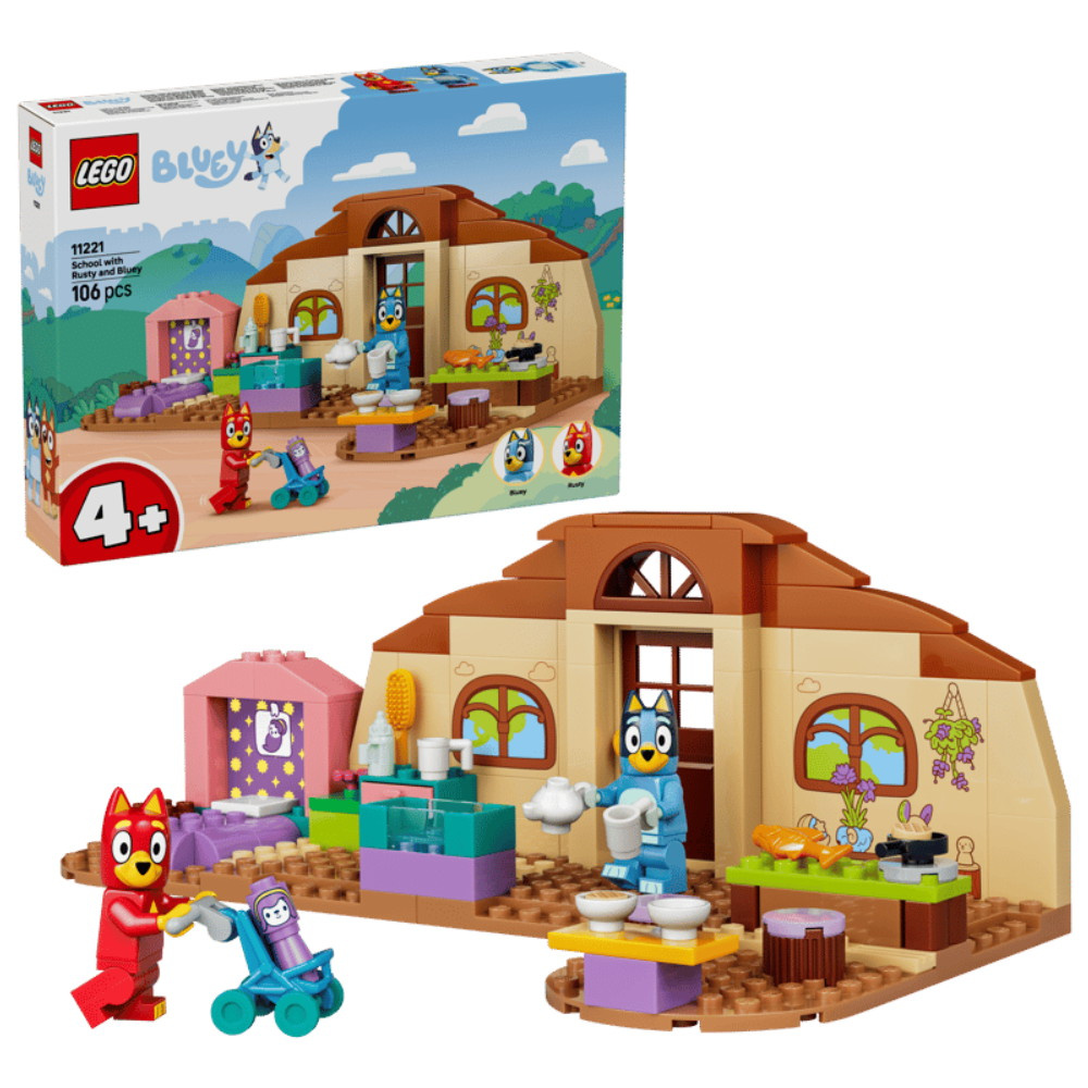 LEGO Bluey - Skole med Rusty og Bluey