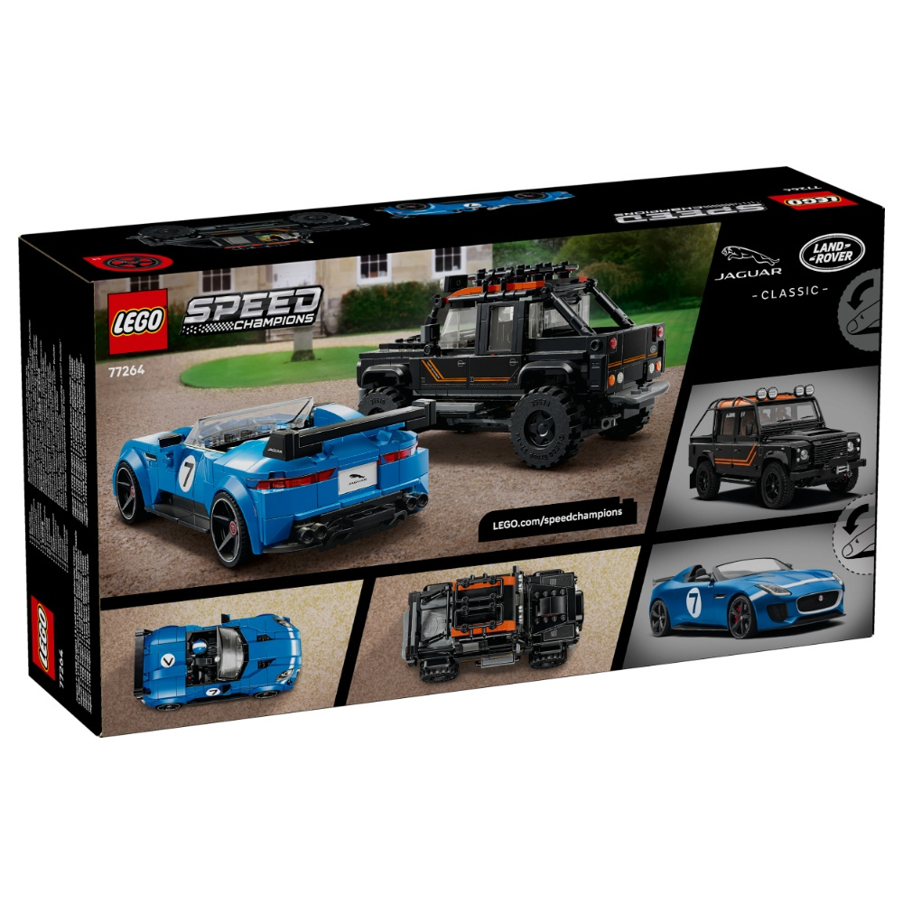 LEGO Speed Champions - Jaguar Project 7 och Land Rover Defender