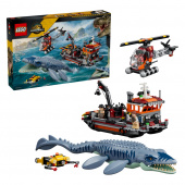 LEGO Jurassic World - Dinosaurieattack med båt och mosasaurus LEGO Jurassic World - Dinosaurieattack med båt och mosasaurus