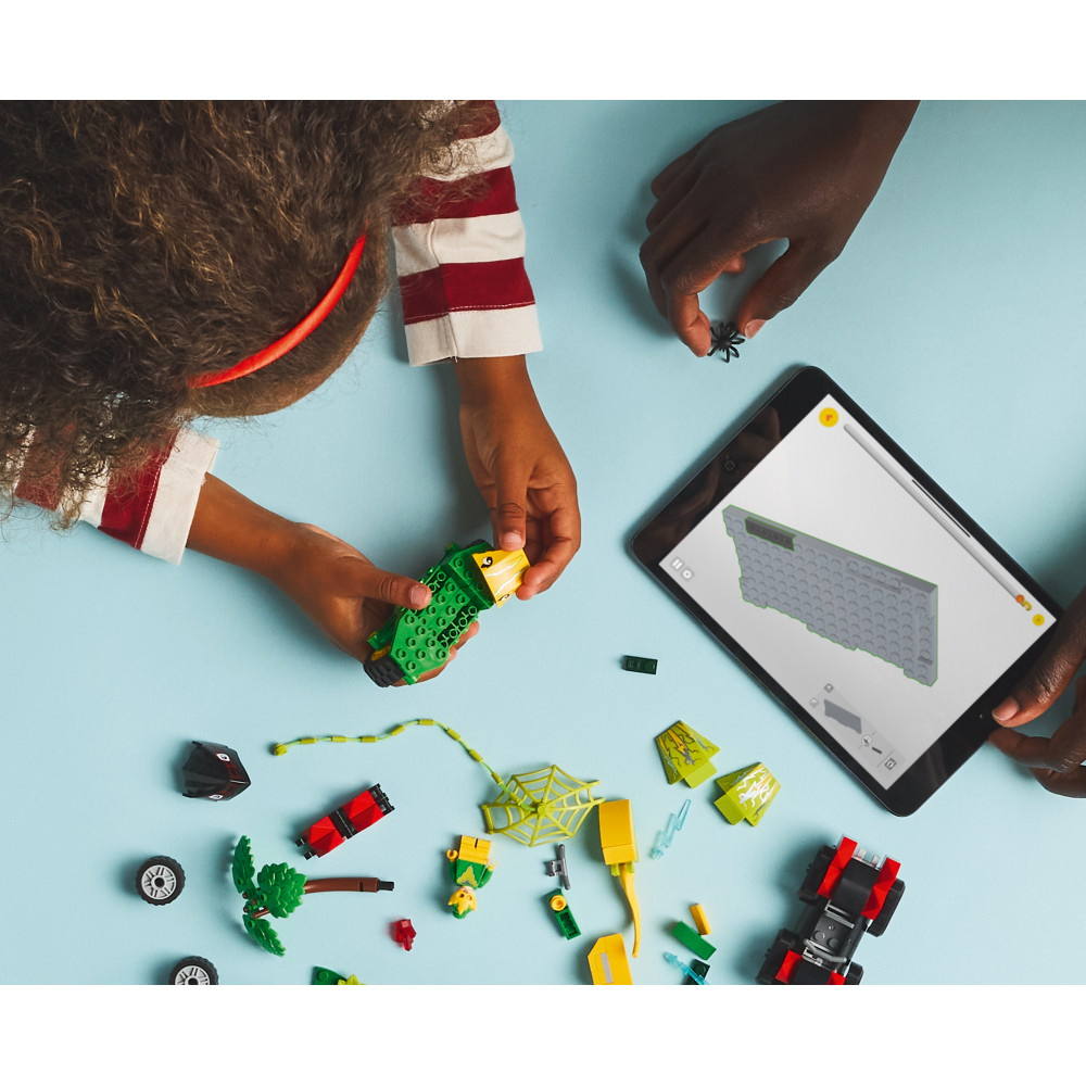 LEGO Marvel - Spins og Electros jagt med dinosaurkøretøj