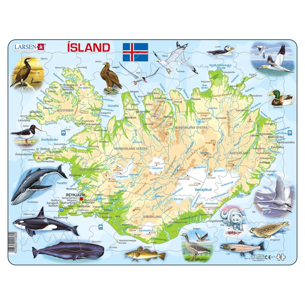 Larsen Pusslespil Island 81 Brikker