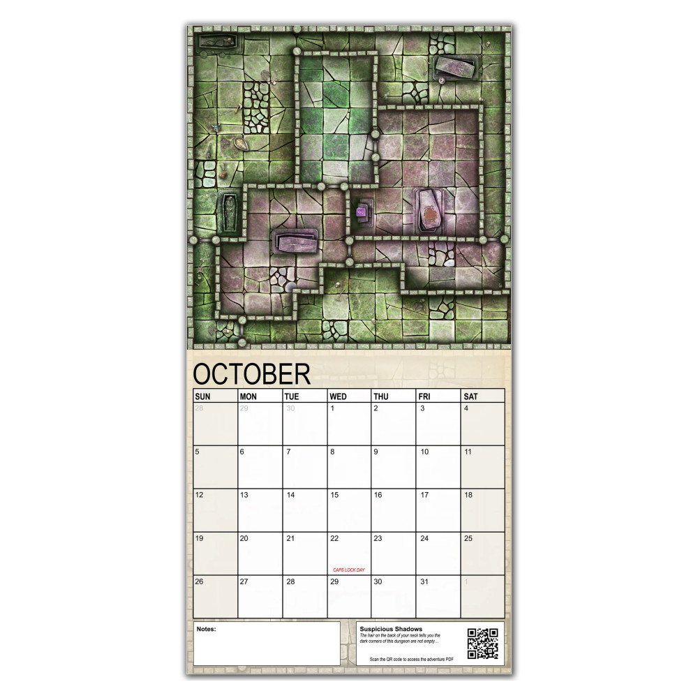 Calendar of Many Adventures 2025