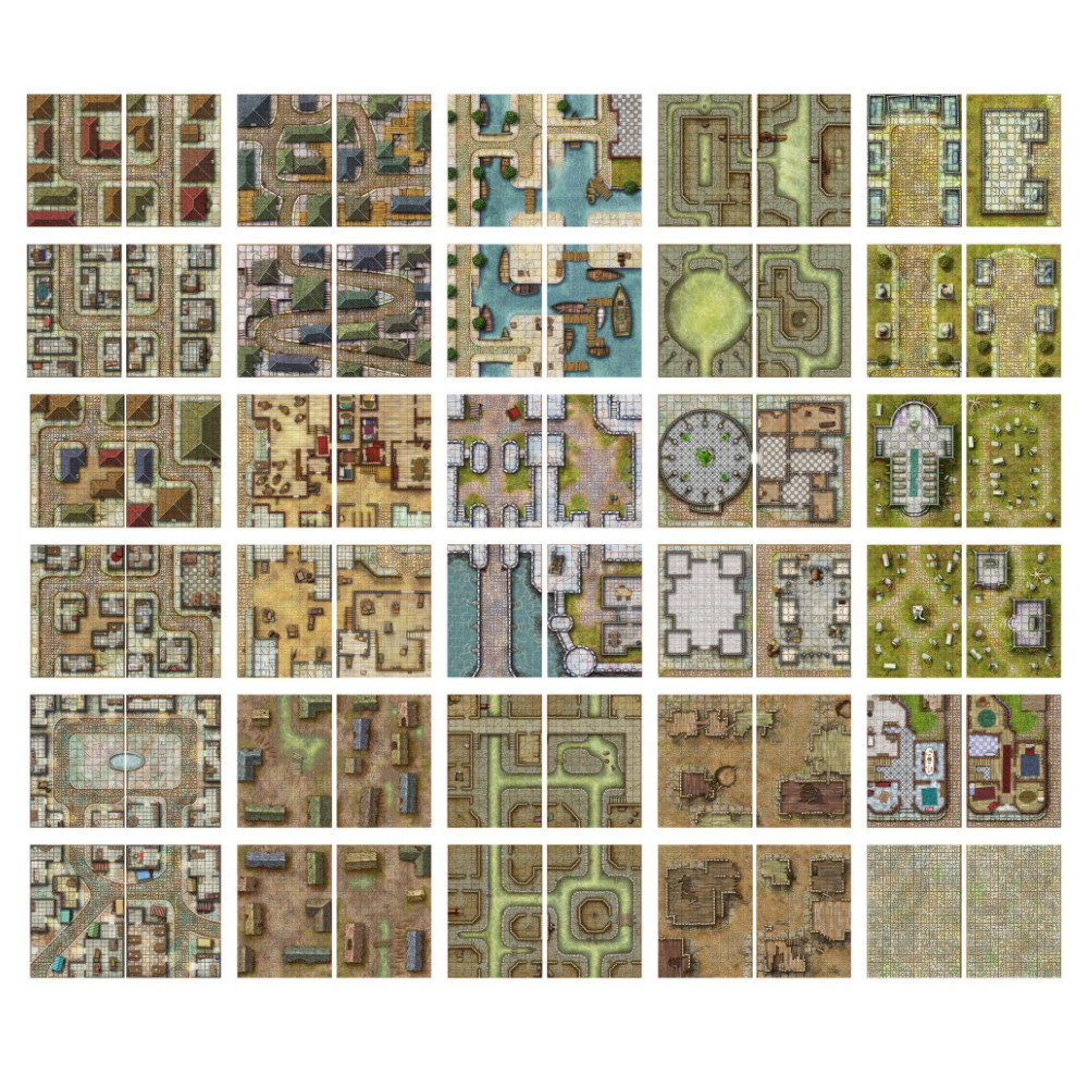 Giant Book of Battle Mats - Streets, Sewers & Cemeteries