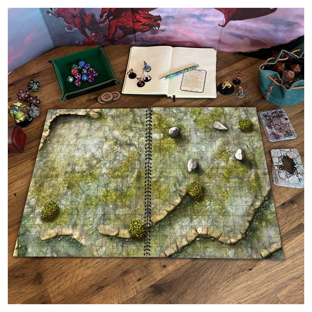 Giant Book of Battle Mats - Dragon Lairs & Dungeons