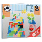 Small Foot - Geometrisk træpuslespil Small Foot - Geometrisk træpuslespil