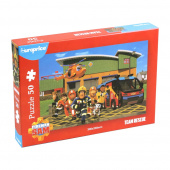 Puslespil: Fireman Sam 50 Brikker Puslespil: Fireman Sam 50 Brikker
