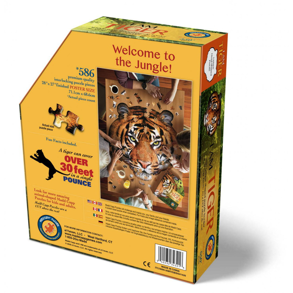 Puslespil - I Am Tiger 550 brikker