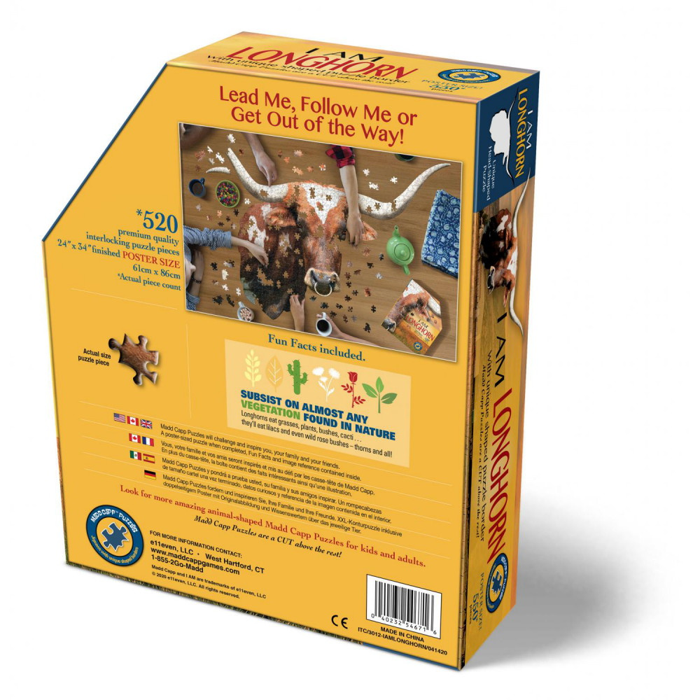 Puslespil - I Am Longhorn 550 brikker