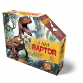 Puslespil - I Am Raptor 100 brikker