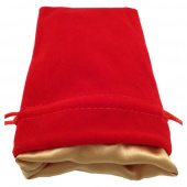 Dice Bag Red w/Gold Velvet Dice Bag Red w/Gold Velvet