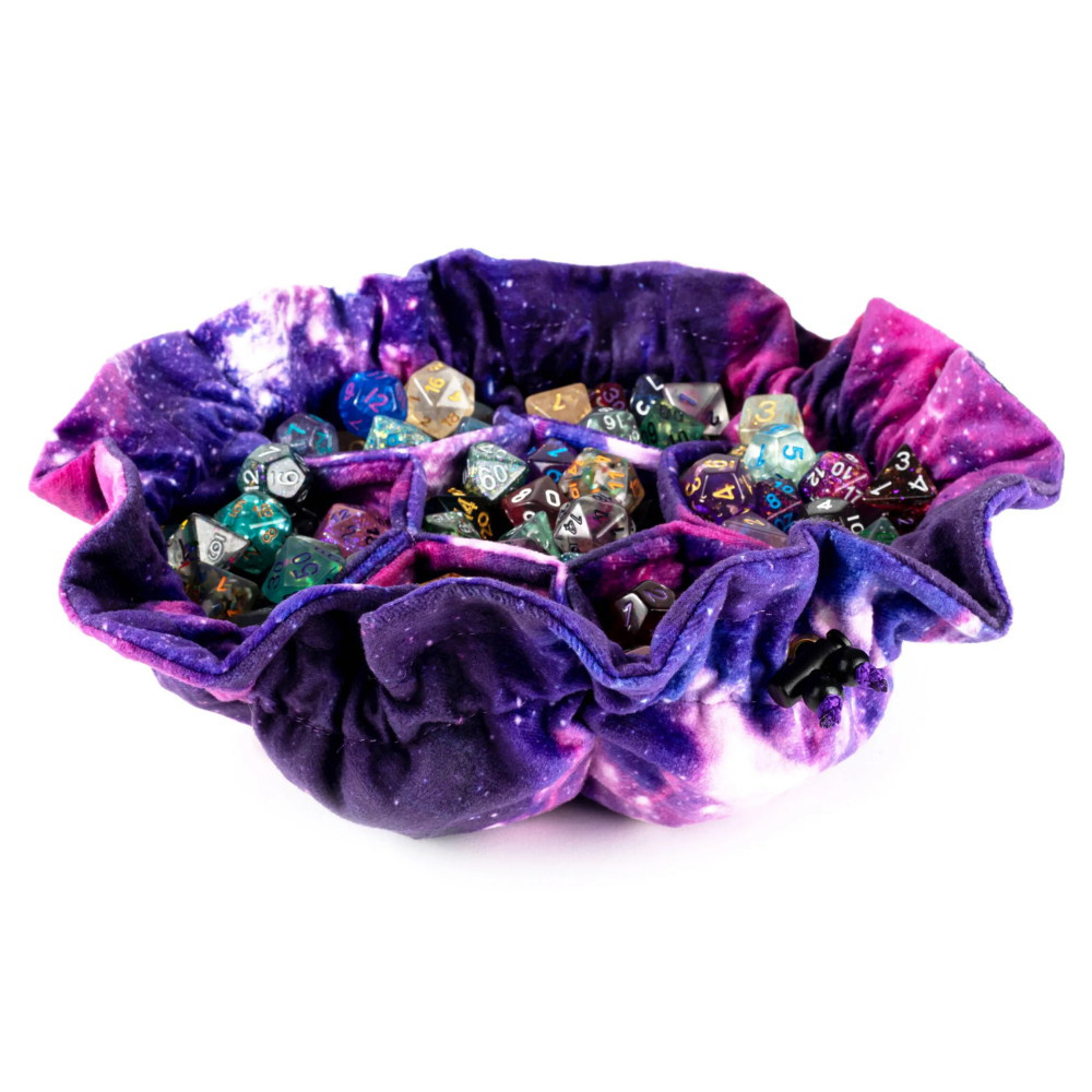 Dice Bag with Pockets - Nebula Velvet