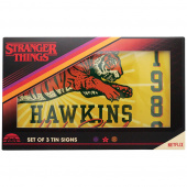 Stranger Things Set of 3 Tin Signs Stranger Things Set of 3 Tin Signs