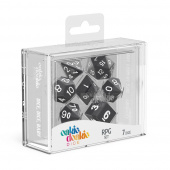 Oakie Doakie Dice RPG Set Solid - Black 7 pack Oakie Doakie Dice RPG Set Solid - Black 7 pack