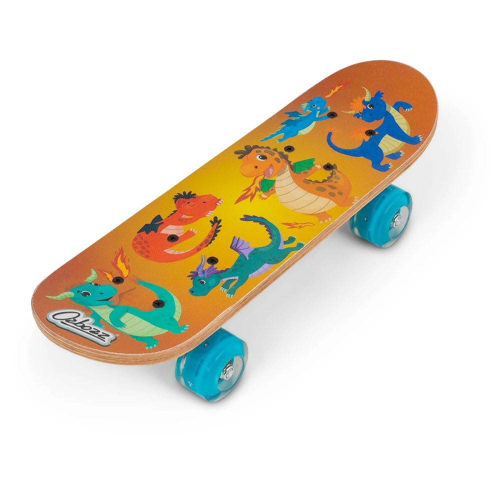 Skateboard med blinkende hjul 43 cm