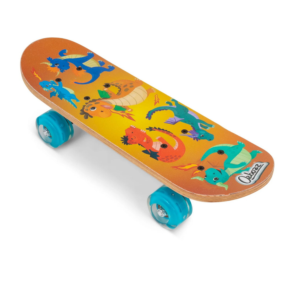Skateboard med blinkende hjul 43 cm