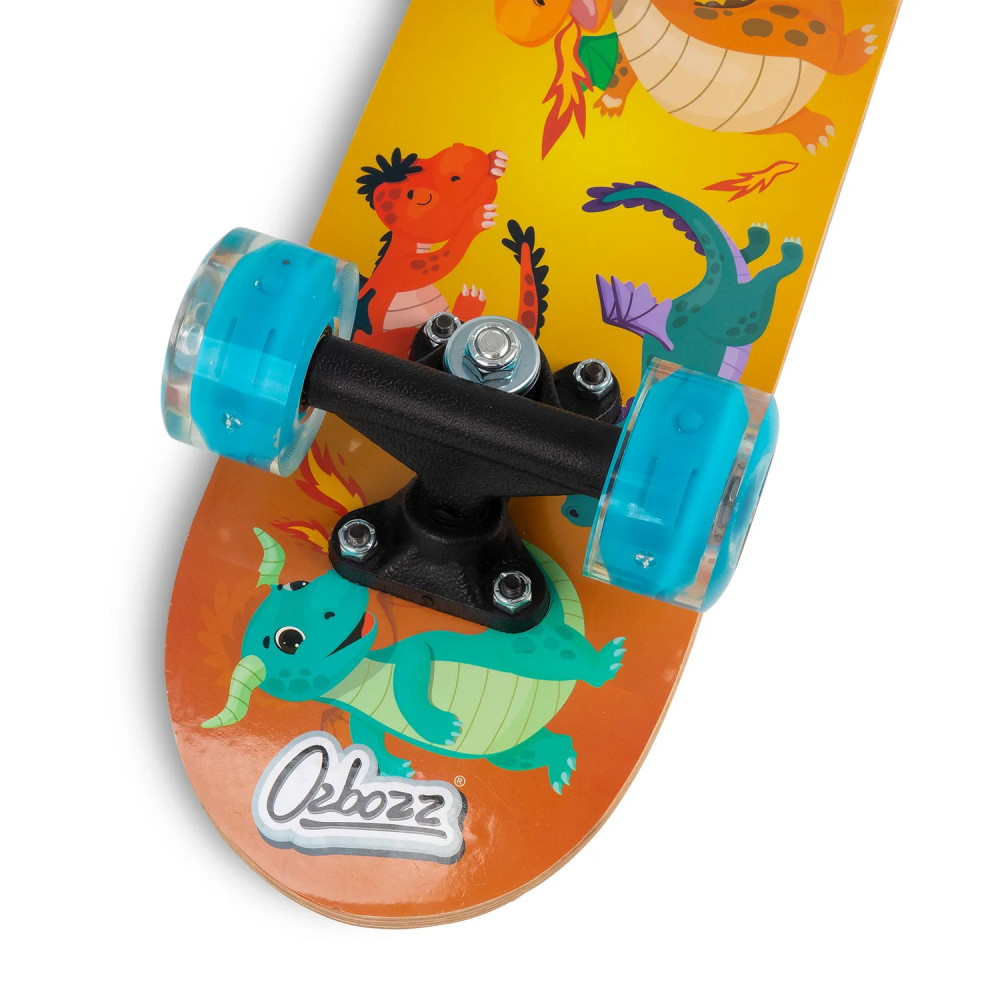 Skateboard med blinkende hjul 43 cm