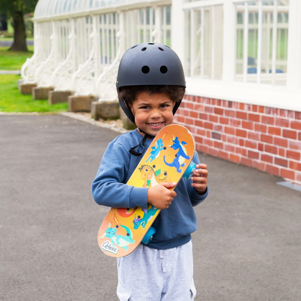 Skateboard med blinkende hjul 43 cm