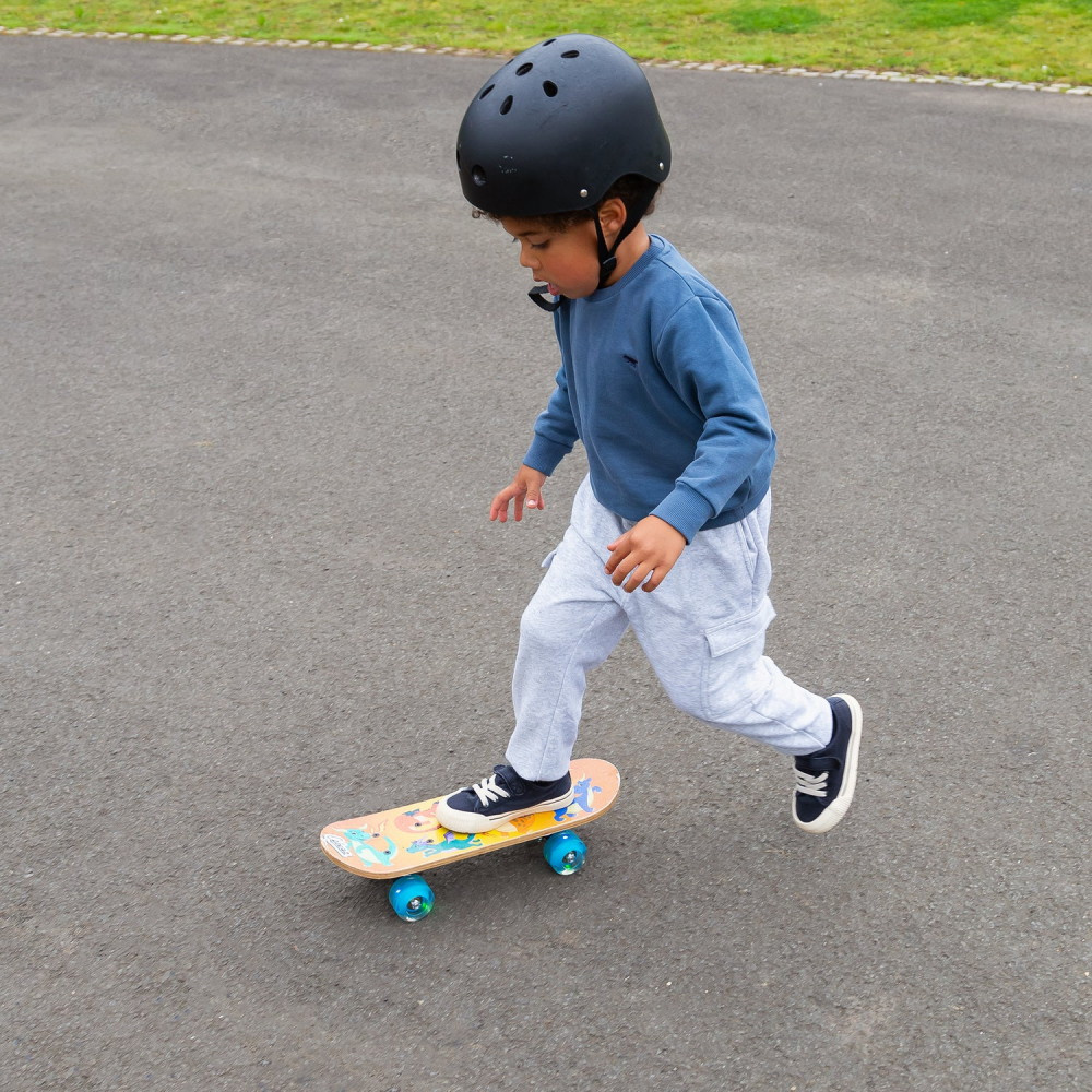 Skateboard med blinkende hjul 43 cm