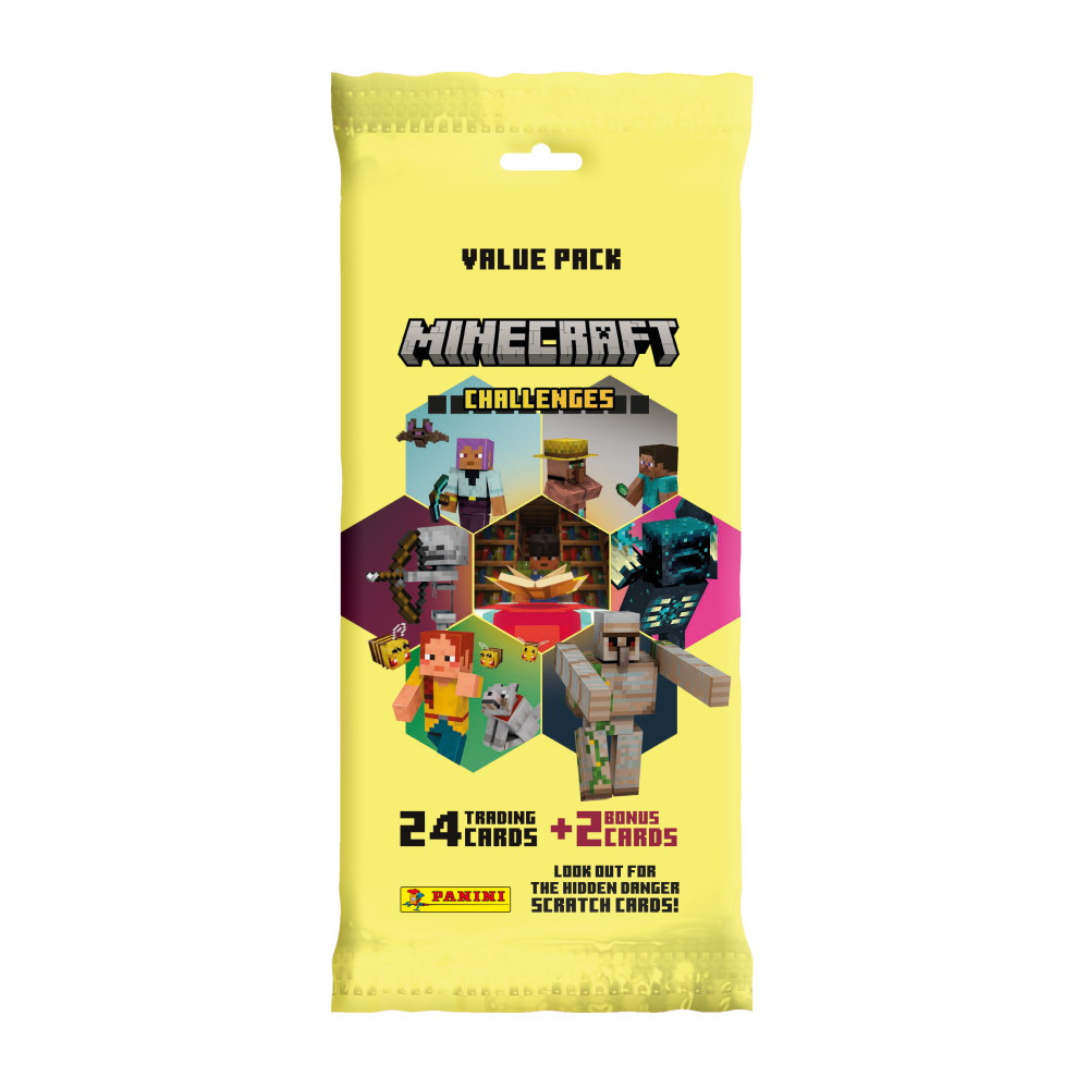 Minecraft Challenges Samlekort Value Pack