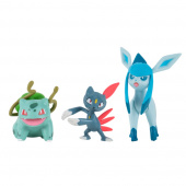Pokémon Kampfigur 3-Pack Bulbasaur, Sneasil, Glaceon