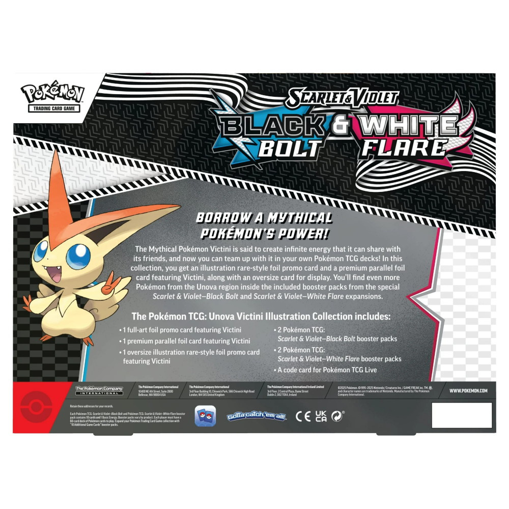 Pokémon TCG: Black Bolt & White Flare - Victini Illustration Collection